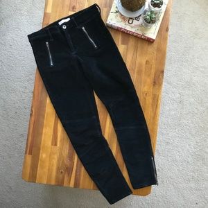 Banana Republic Skinny Black Corduroy Pants